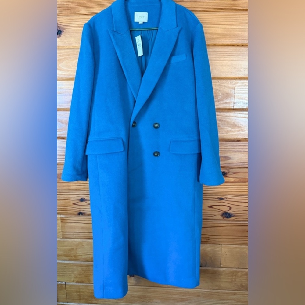 LOFT Woman’s  Vibrant Blue Trench Coat